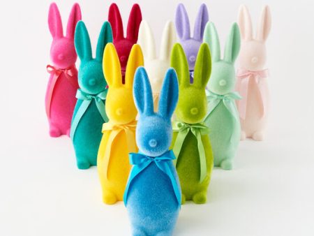 Medium Flocked Button Nose Bunny Online Hot Sale