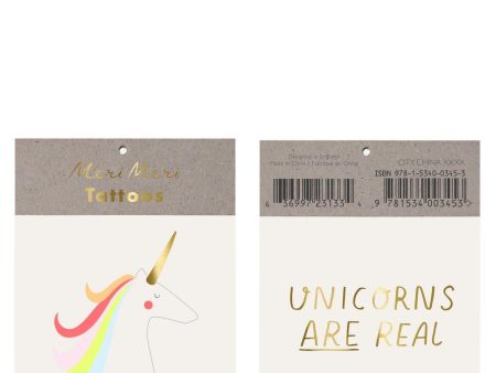 Unicorns Are Real Tattoos (x 2) Online