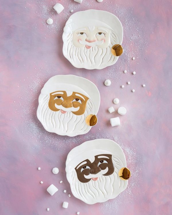 PAPA NOEL COOKIE PLATTER, BROWN Hot on Sale