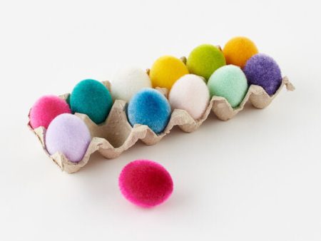 Flocked Eggs with Tray Online Sale