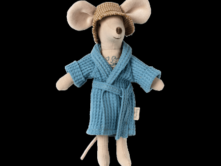 Bathrobe - Dusty Blue, Dad Mum Mouse Hot on Sale