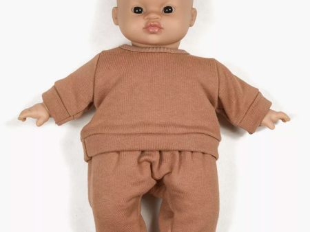 Sweatsuit in  Terracotta  for Minikane Soft-bodied Babies Fashion