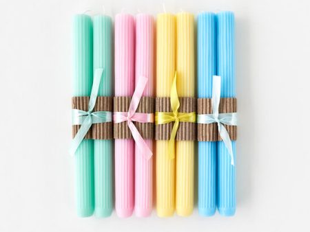 Pastel Taper Candles on Sale