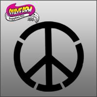 Glitter Tattoo Stencil Peace Sign Easy - 5 Pack Cheap