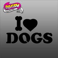 Glitter Tattoo Stencil I Love Dogs - 5 Pack For Discount