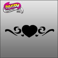 Glitter Tattoo Stencil Hearts 7 - 5 Pack Hot on Sale