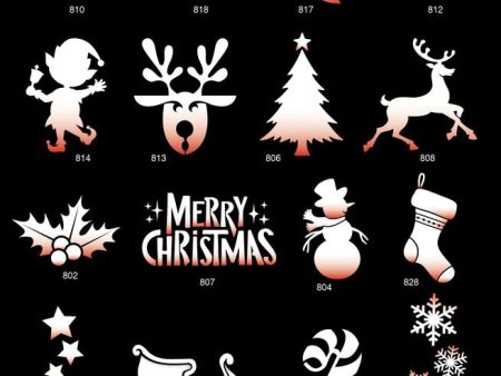 CHRISTMAS CHEER- Display Poster + 80 Stencils  Set Online Hot Sale