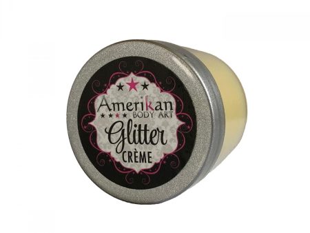 Glitter Creme BASE 15gr Jar by Amerikan Body Art on Sale