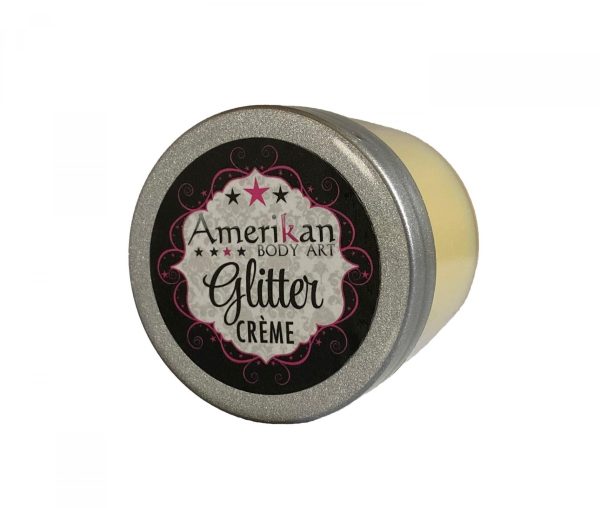 Glitter Creme BASE 15gr Jar by Amerikan Body Art on Sale