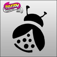 Glitter Tattoo Stencil Lady Bug - 5 Pack on Sale