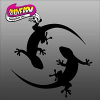 Glitter Tattoo Stencil Twin Gecko - 5 Pack Online now