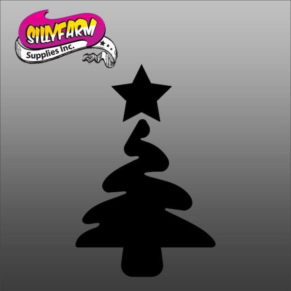 Glitter Tattoo Stencil Christmas Tree - 5 Pack Online now