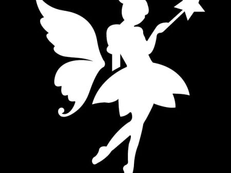 Glitter Tattoo Stencil Playful Fairy - 5 Pack Online now