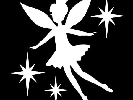 Glitter Tattoo Stencil Whimsical  Fairy - 5 Pack Online now