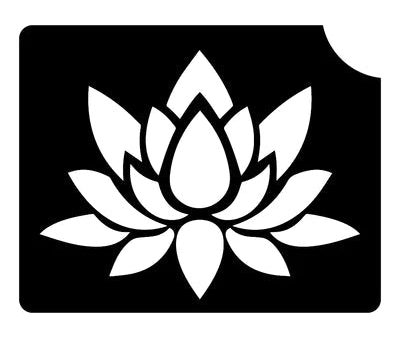 Glitter Tattoo Stencil Lotus - 5 pack on Sale