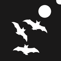 Glitter Tattoo Stencil Halloween 2 (bats) - 5 Pack Supply