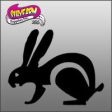 Glitter Tattoo Stencil Easter Bunny 2 (detailed bunny) - 5 Pack Online