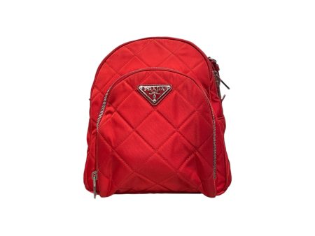 PRADA Backpack OS Nylon RED Tessuto Cheap