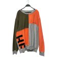 Helmut Lang Sweater L Cotton ORN COLORBLOCK For Cheap