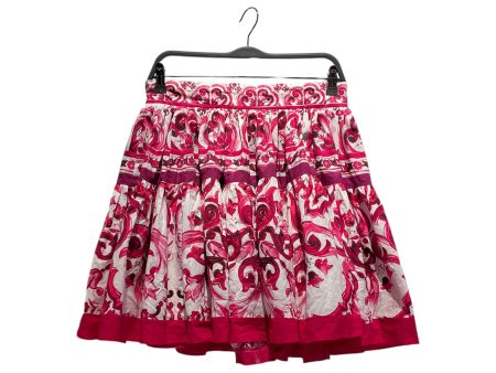 DOLCE&GABBANA Skirt 46 All Over Print Cotton PNK  Sale