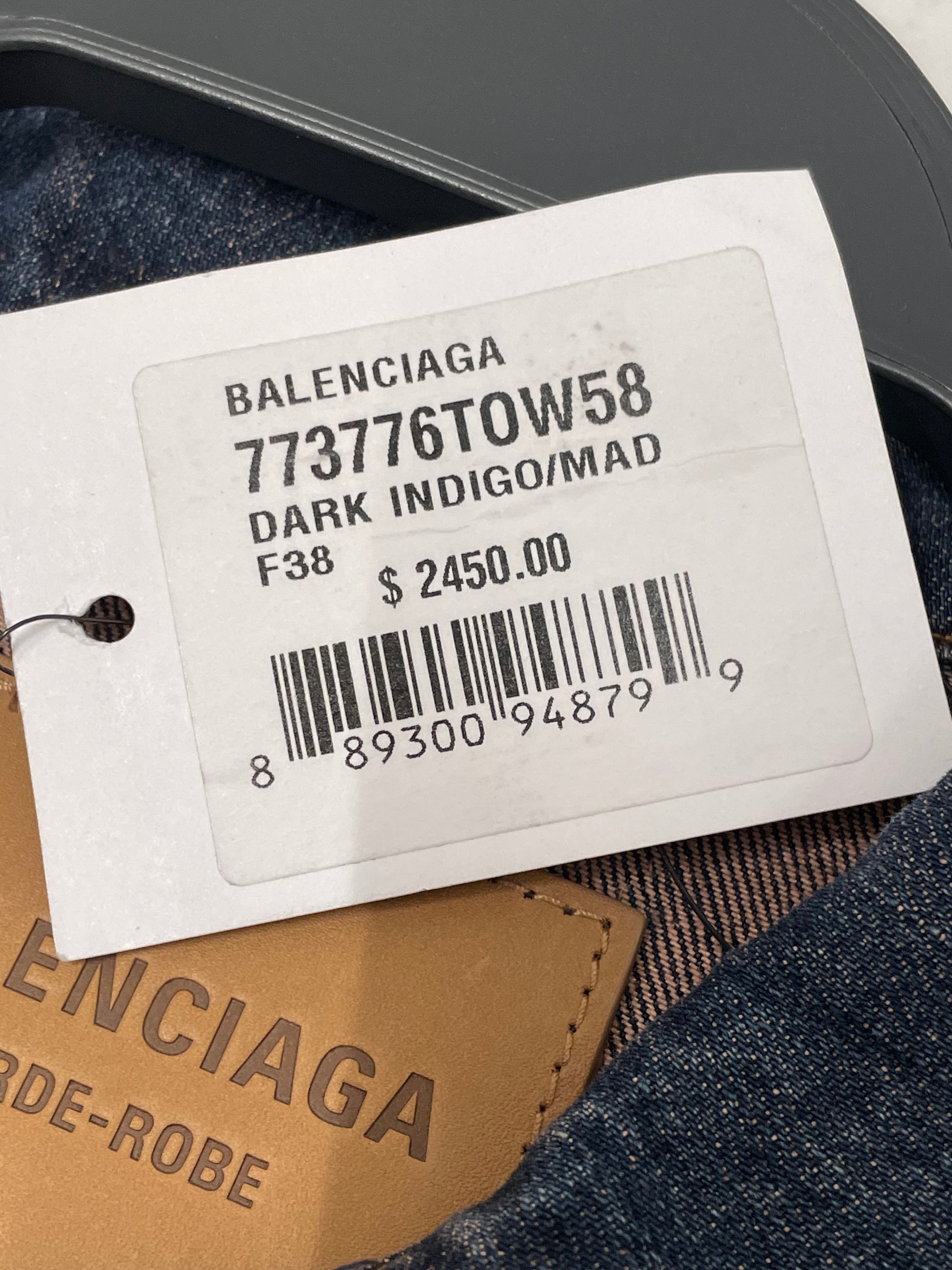 BALENCIAGA Denim Jkt 38 Cotton IDG s s 24 Hot on Sale