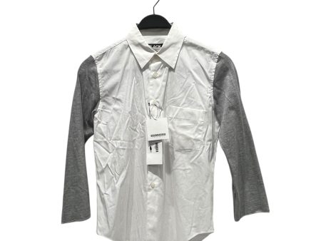 COMME des GARCONS LS Shirt XS Cotton WHT  on Sale