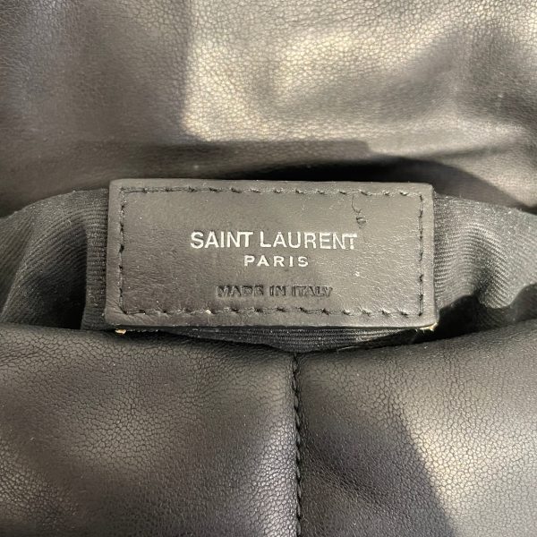 SAINT LAURENT Cross Body Bag OS Leather BLK Quilted LouLou Puffer on Sale