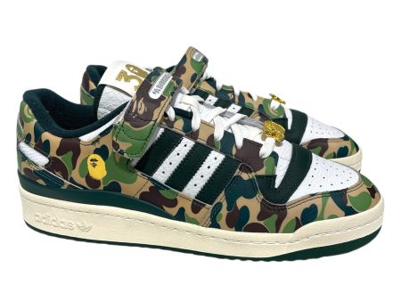 BAPE adidas Low-Sneakers US 10.5 Camouflage Leather GRN forum 84 Supply