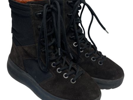 YEEZY Lace Up Boots US 7 Suede BRW YZY Season 3 Onyx For Sale