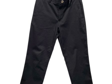 BURBERRY LONDON Straight Pants 46 Cotton BLK silver belt loop on Sale