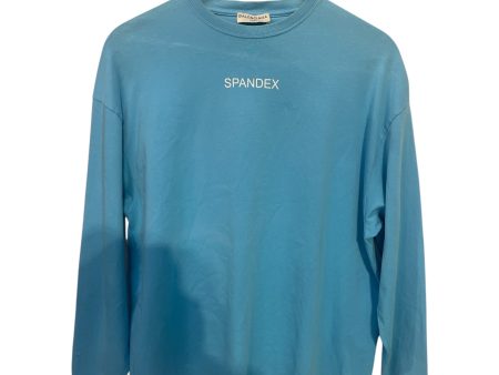 BALENCIAGA LS T-Shirt XS Cotton BLU SPANDEX Supply