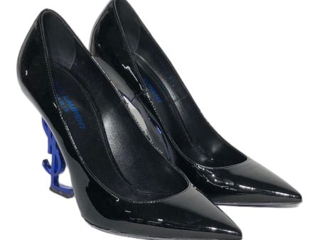 YVES SAINT LAURENT Heels US 6.5 Leather BLK VERNICE HEEL Online now