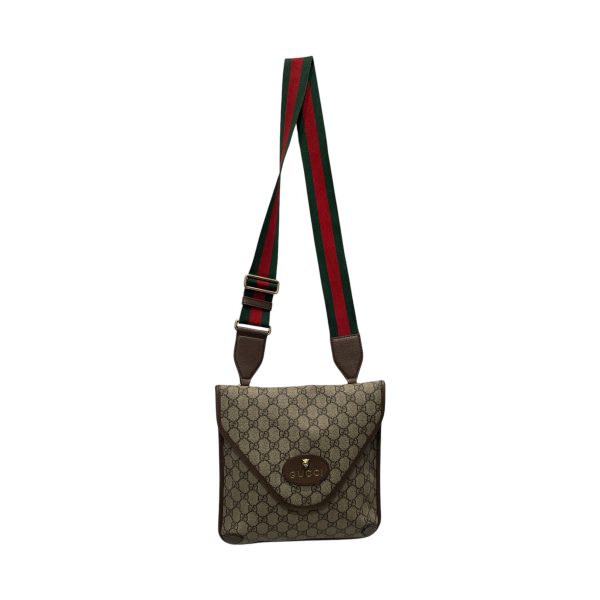 GUCCI Cross Body Bag Leather BEG gg supreme neo For Discount