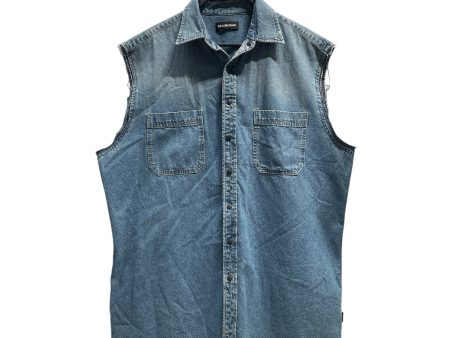 BALENCIAGA Tank Top 39 Cotton BLU Denim Vest Shirt Online Hot Sale