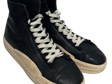 Y-3 Hi-Sneakers US 8.5 Black Leather FX0568 For Sale