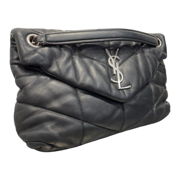 SAINT LAURENT Cross Body Bag OS Leather BLK Quilted LouLou Puffer on Sale