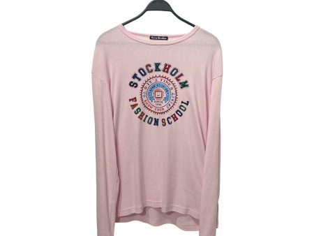 Acne Studios LS T-Shirt M Cotton PNK Graphic  Sale