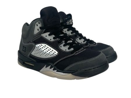 NIKE Hi-Sneakers US 10 Cotton BLK Jordan 5 Sale