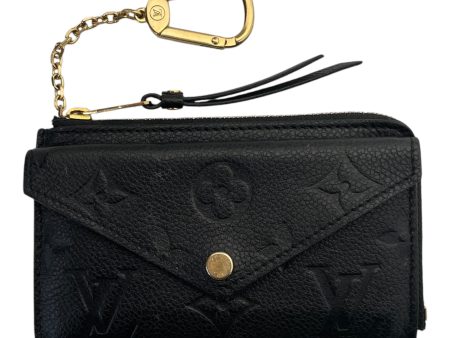 LOUIS VUITTON Coin Wallet OS Monogram Leather BLK EMPRIENTE RECTO REVERSO For Cheap