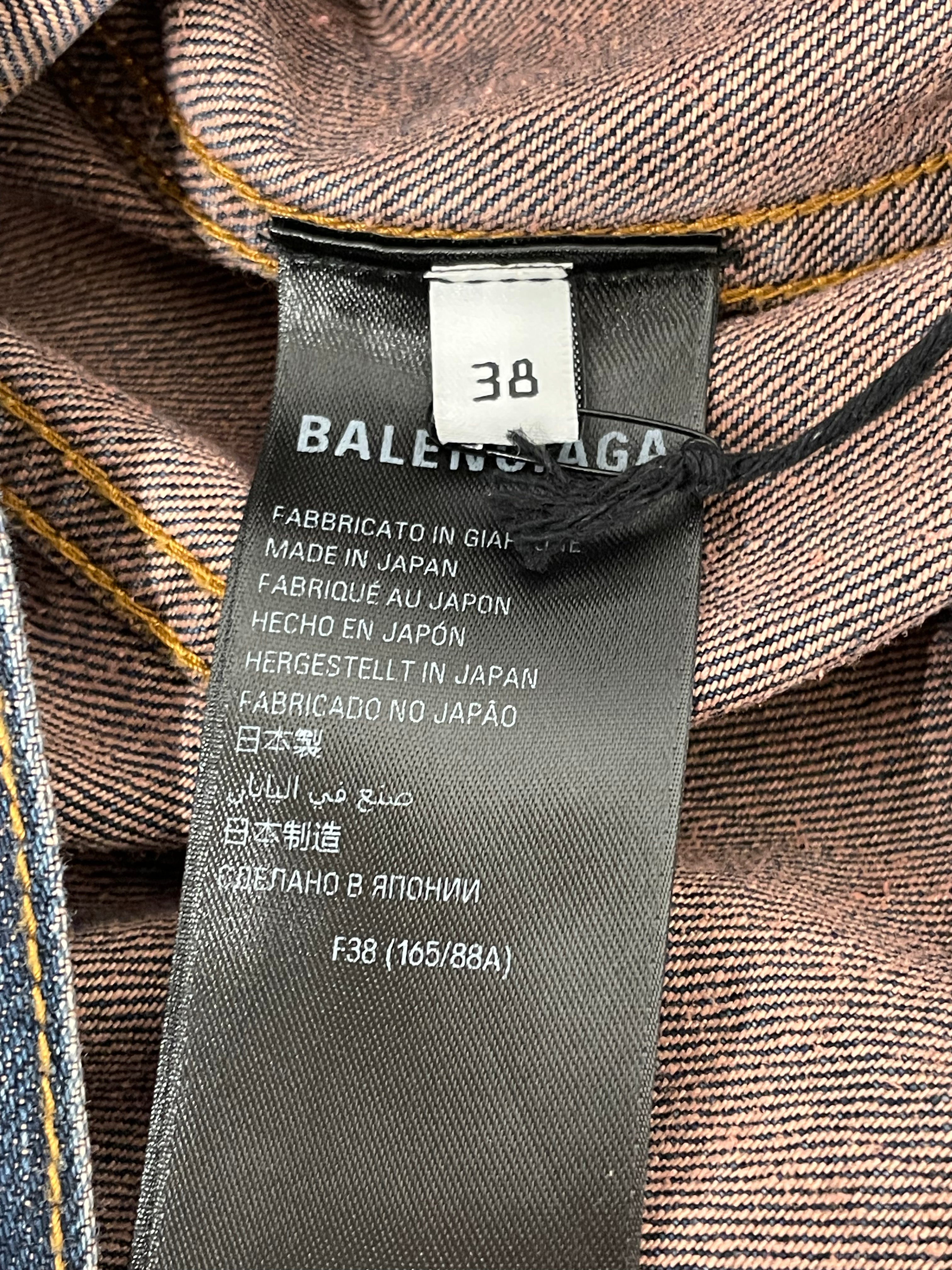 BALENCIAGA Denim Jkt 38 Cotton IDG s s 24 Hot on Sale