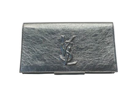 YVES SAINT LAURENT Clutch Bag Leather SLV dvl3611201131 Online