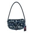 Heaven By Marc Jacobs Hand Bag OS Denim BLU DISTRESSED DENIM PATCH HANDBAG Supply