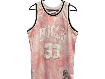 mitchell&ness Tank Top L Polyester PNK All Over Print Scottie Pippen Cheap