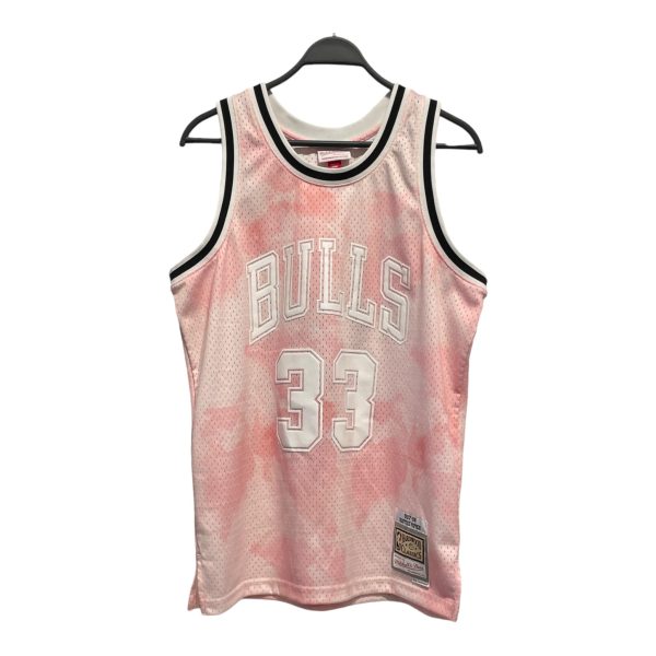 mitchell&ness Tank Top L Polyester PNK All Over Print Scottie Pippen Cheap