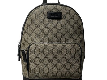 GUCCI Backpack Monogram Leather GRY MINI EDEN Discount