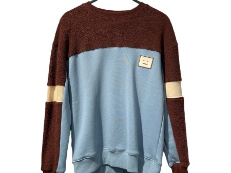 Acne Studios LS T-Shirt M Cotton BRW Stripe FUR PANEL JERSEY Fashion