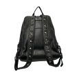 MCM Backpack Leather BLK MCM LOGO BACKPACK For Sale