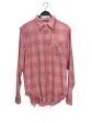 R13 Flannel Shirt M Cotton PNK Plaid SHREDDED SEAM SHIRT Supply