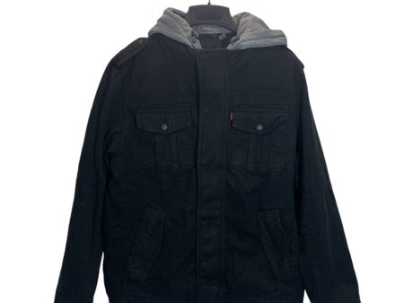 Levi s Denim Jkt M Cotton BLK GREY HOODIE Hot on Sale