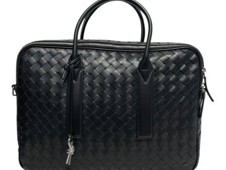 BOTTEGA VENETA Briefcase L Leather BLK GETAWAY For Discount